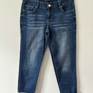 Maurices Dark Blue Ankle Jeans